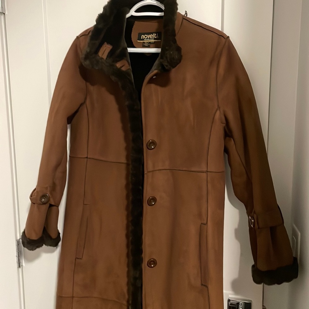 Beautiful long suede coat